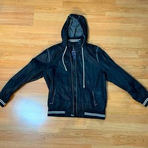 Black Windbreaker / Rain Jacket